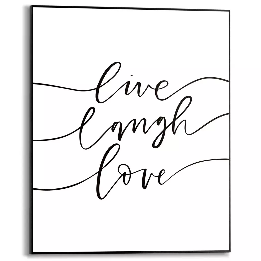 Wandbild 40 x 50 cm Live Laugh Love