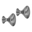 Knott, børstet nikkel 2-pk Ø30 mm