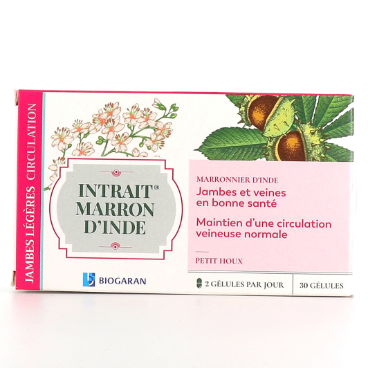 Intrait Marron d'Inde Petit Houx Circulation Jambes Légères