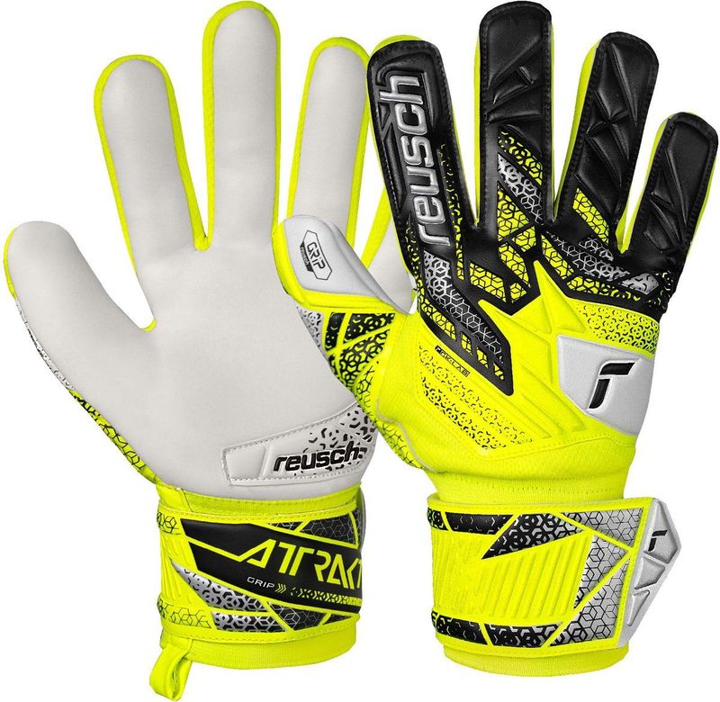 Reusch - Attrakt Grip Junior - Keepershandschoenen - Zwart - Latex