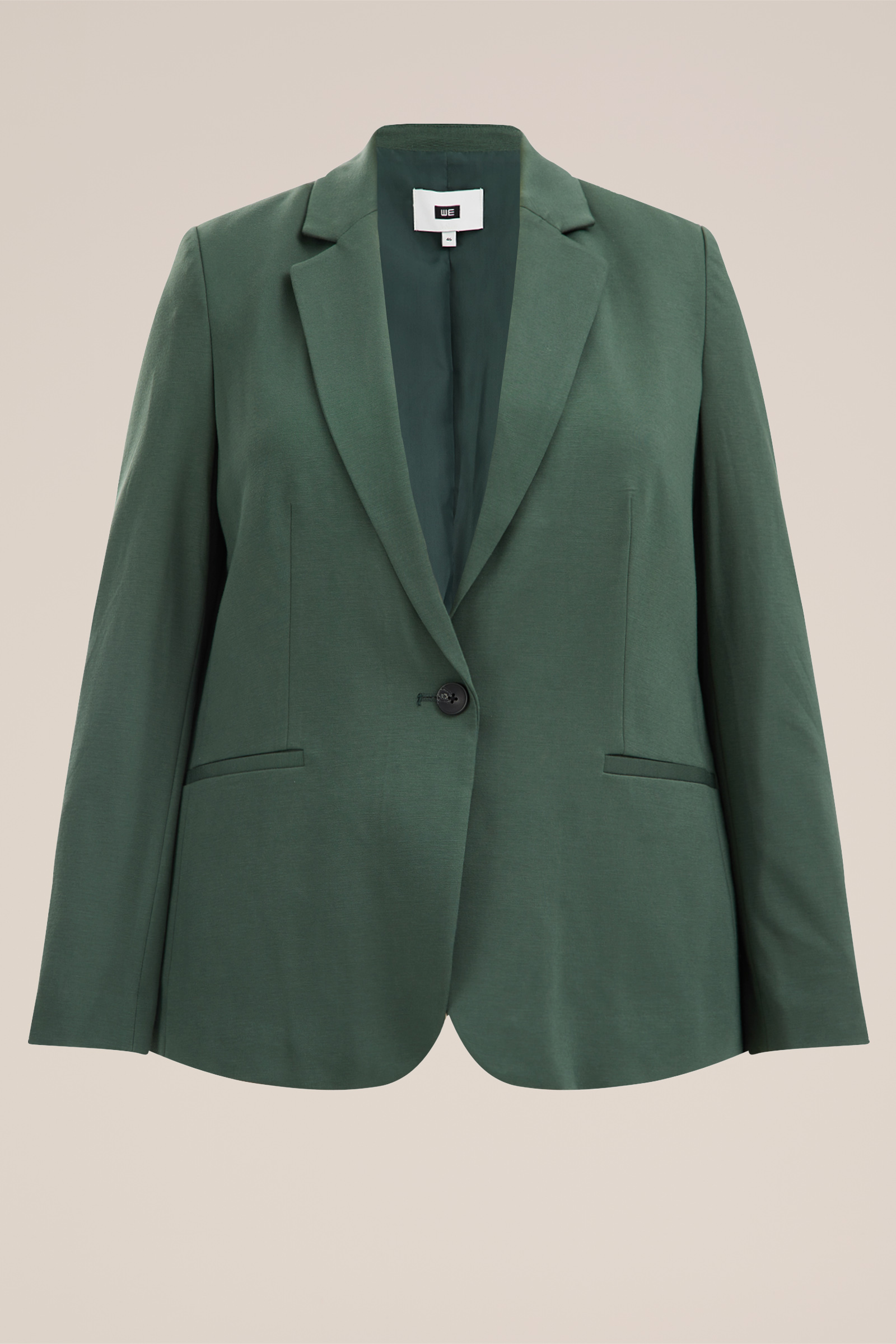 getailleerde blazer - Curve WE Fashion Mosgroen