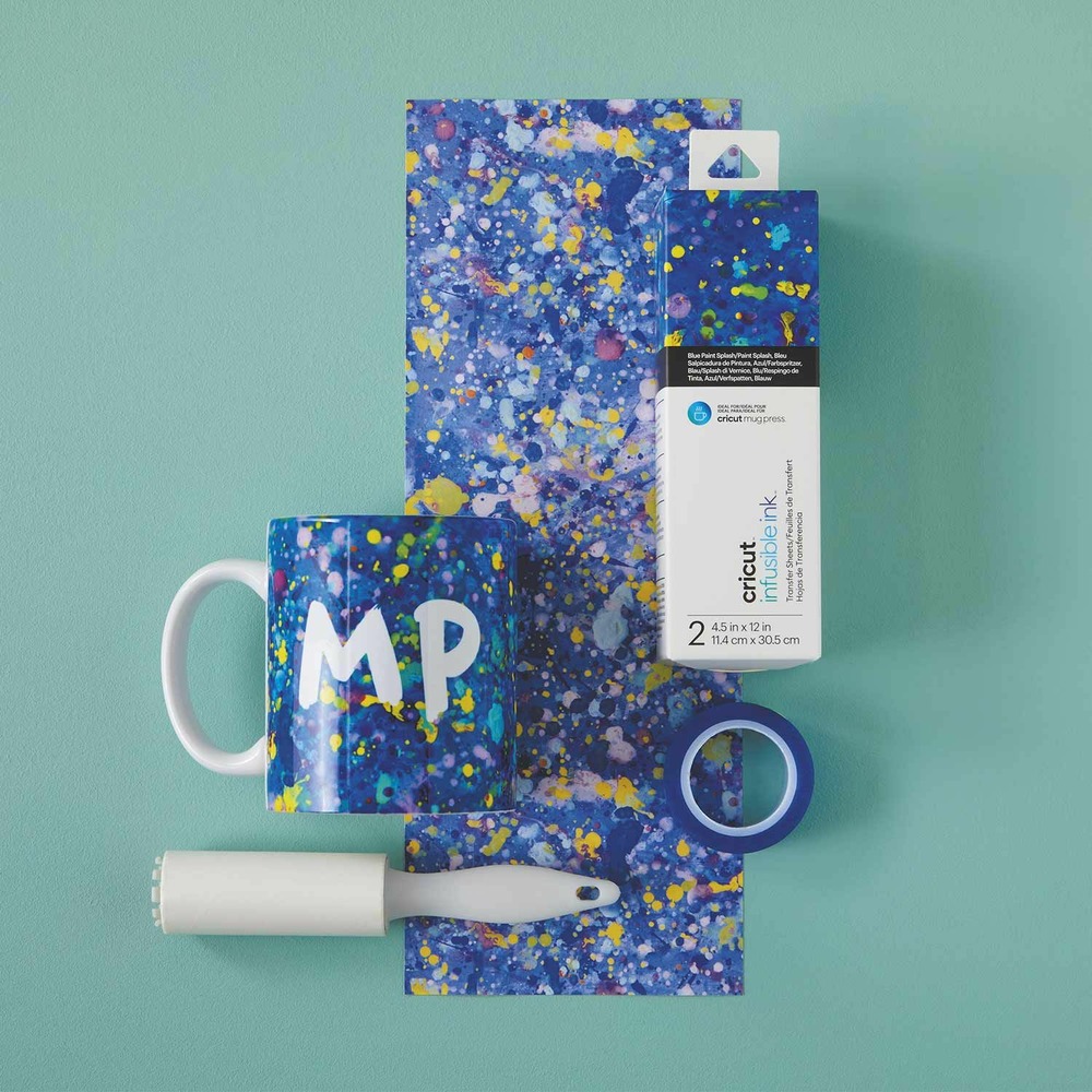 6 feuilles de transfert pour mug press - aquarelle
