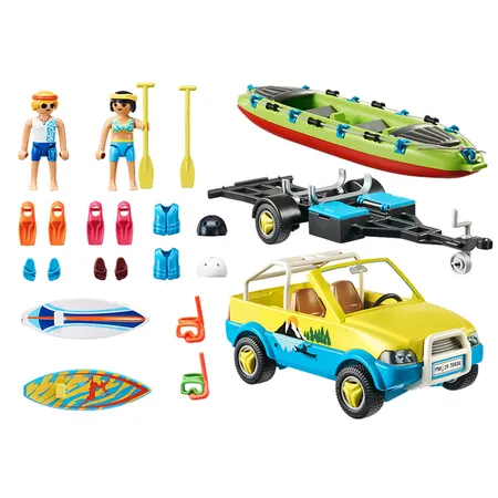 PLAYMOBIL® 70436 Family Fun Strandauto mit Kanuanhänger