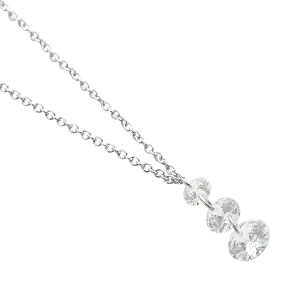 Collier Argent Constantin Argent Blanc Oxyde
