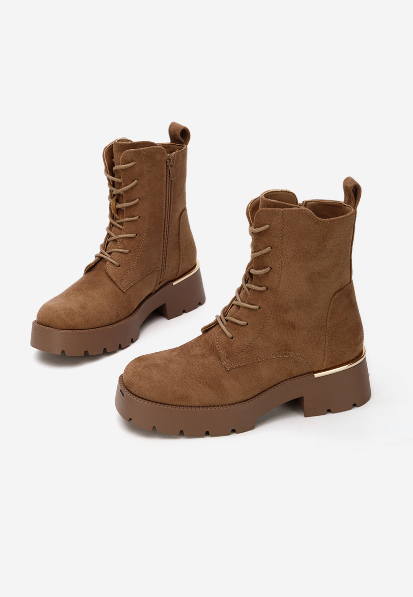 Bottines à lacets femme brunes Maxine V2