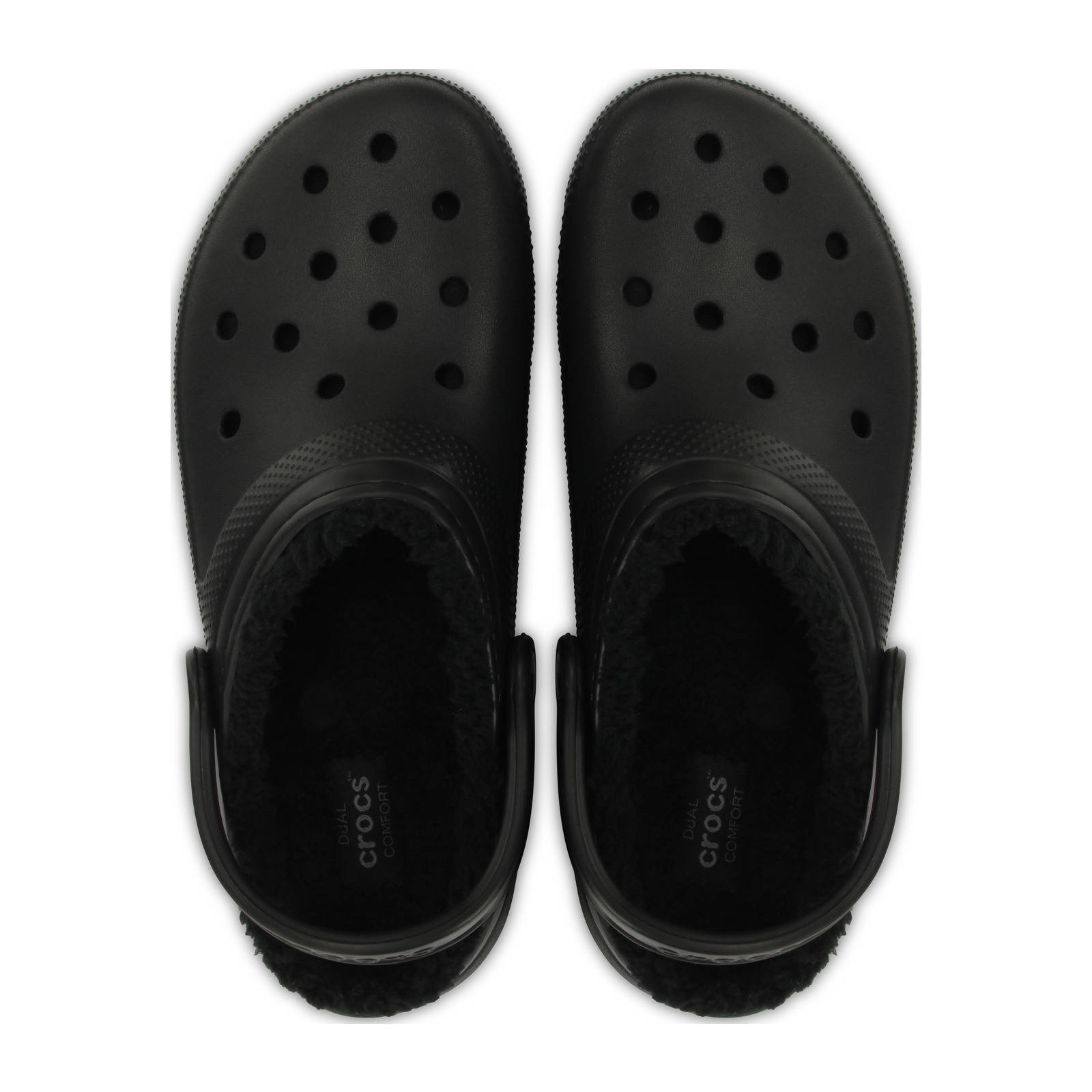 Crocs gevoerde clogs zwart