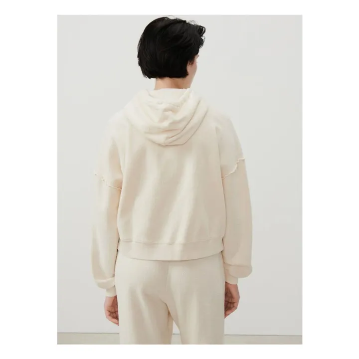 American Vintage Sweat Zippé Bobypark Coton Bio | Ecru
