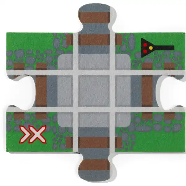 Filzstraßen-Puzzle Zug