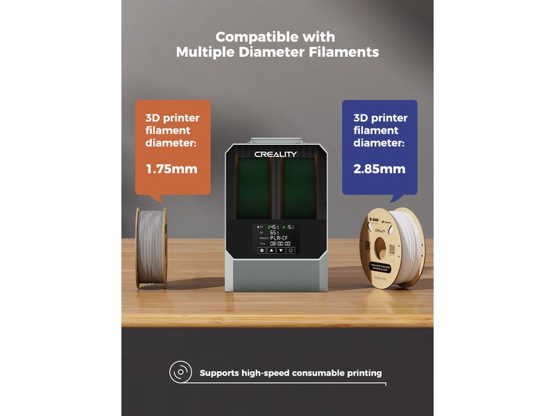 Creality Filament Trockenbox Space Dryer P Filament-Box mit LCD-Touch-Screen zum Wärmen und Trocknen