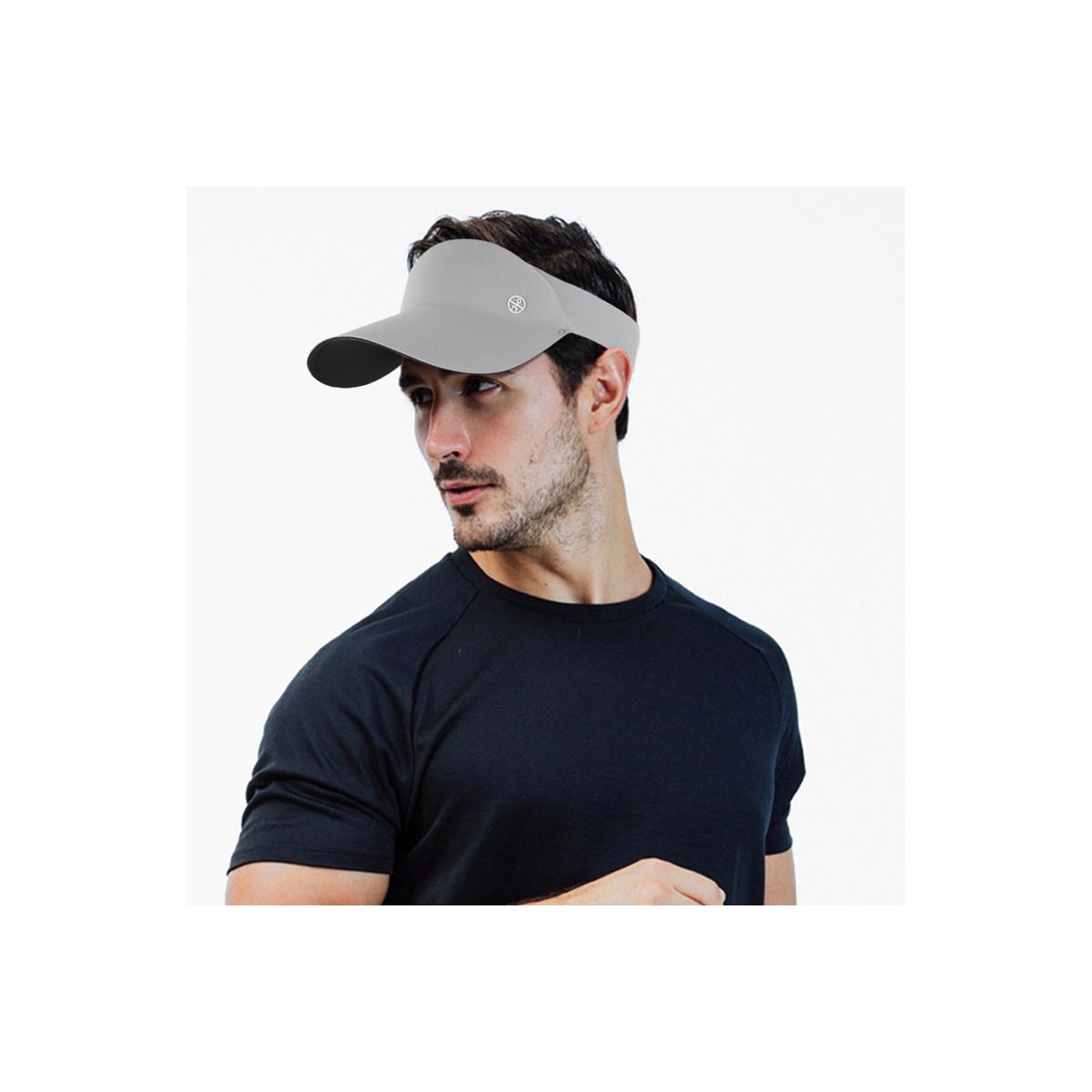 Blank topp baseball tennis solhatt Grå