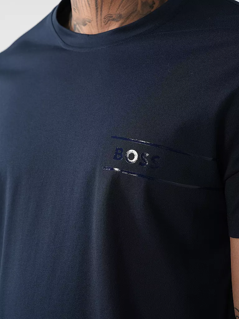BOSS Loungewear Shirt 2er Pkg. blau
