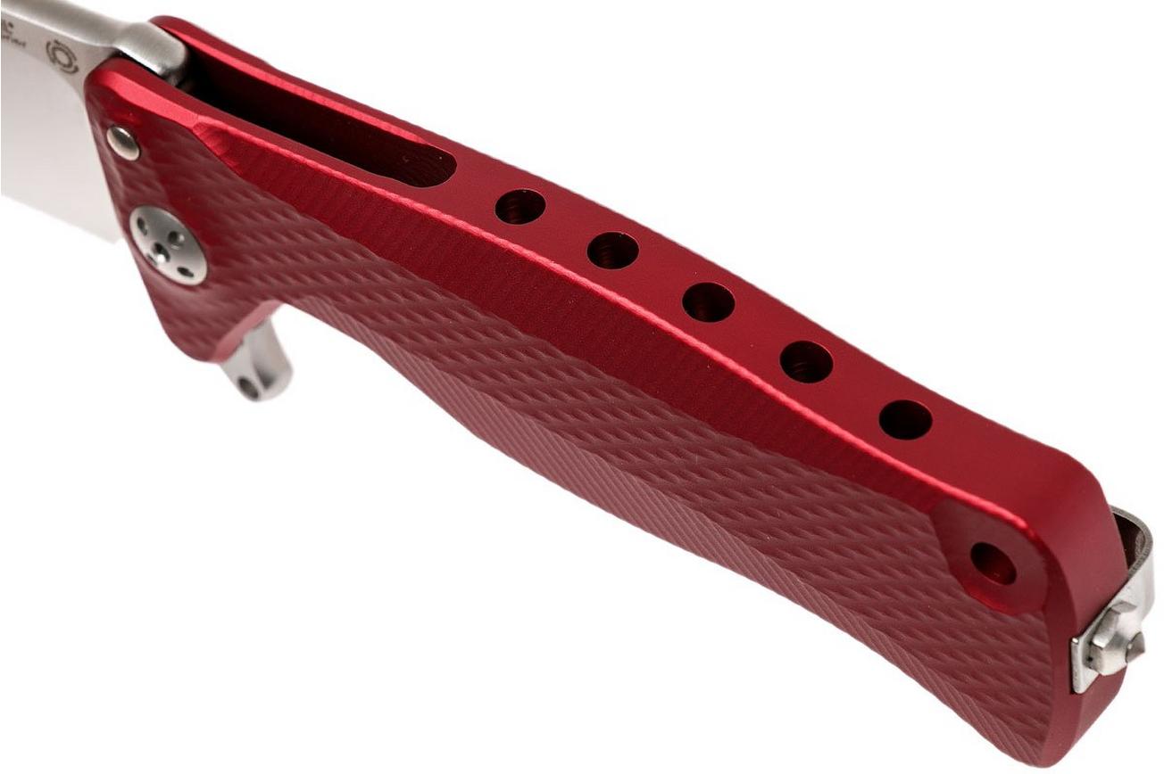 LionSteel SR11 Aluminum Red, satin blade, SR11 A RS zakmes