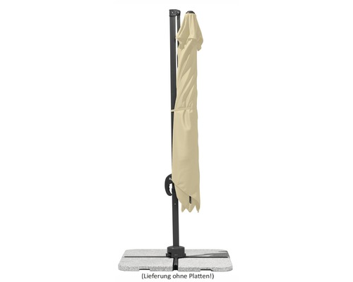 Schneider Rhodos Junior zweefparasol, 270 x 270 x 240 cm, polyester 180 g/m², naturel