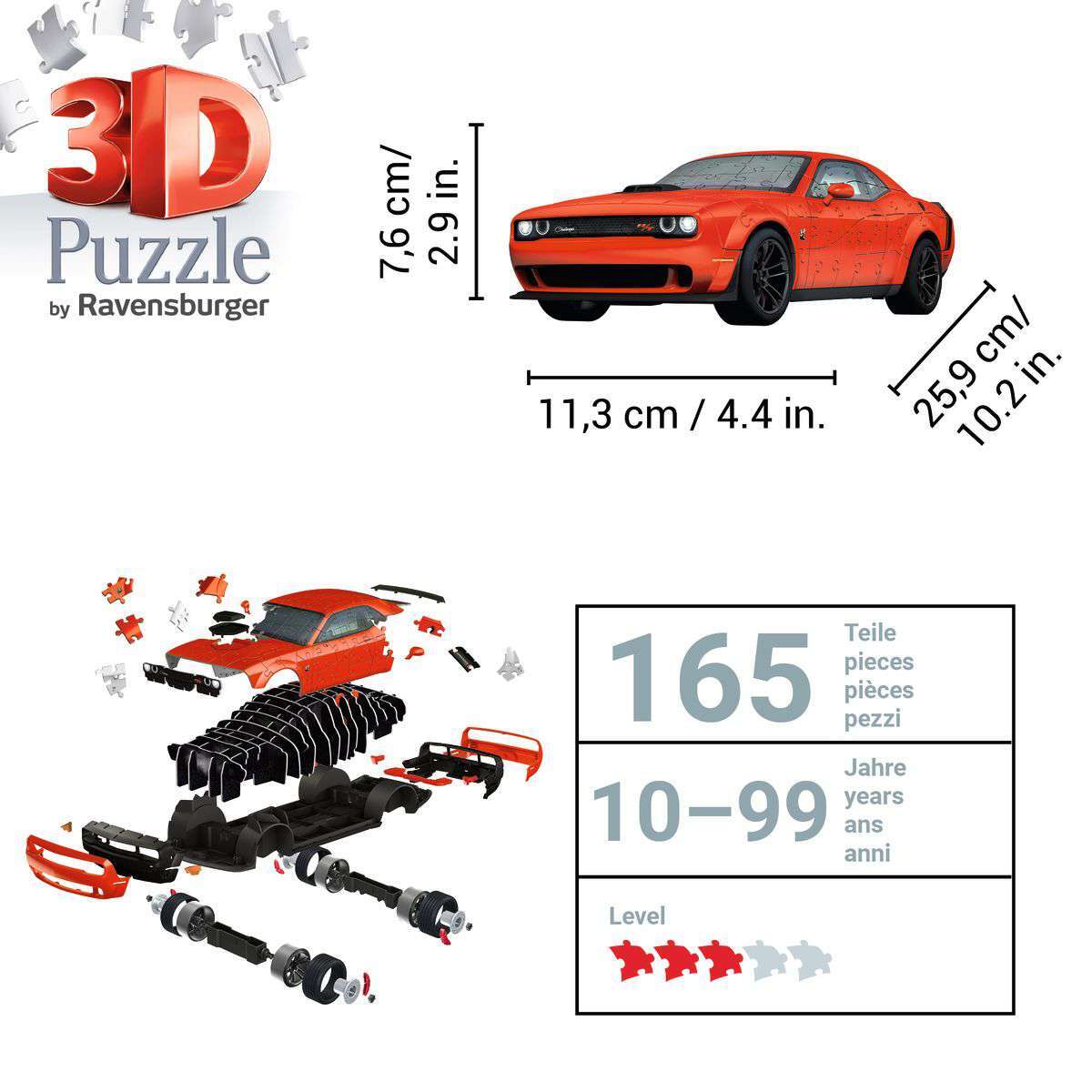 Ravensburger Spiel Dodge Challenger R/T Scat Pack Widebody