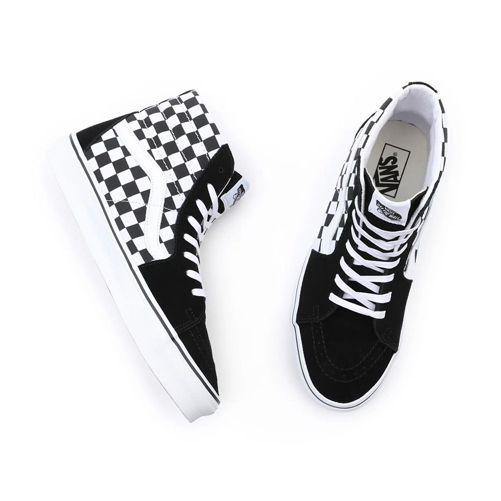 Vans SK8-HI - Sneakers (checkerboard) blk/tr wht