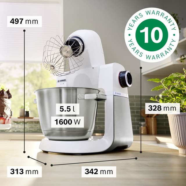 Bosch Series 6 køkkenmaskine MUMS6EW00 (hvid)