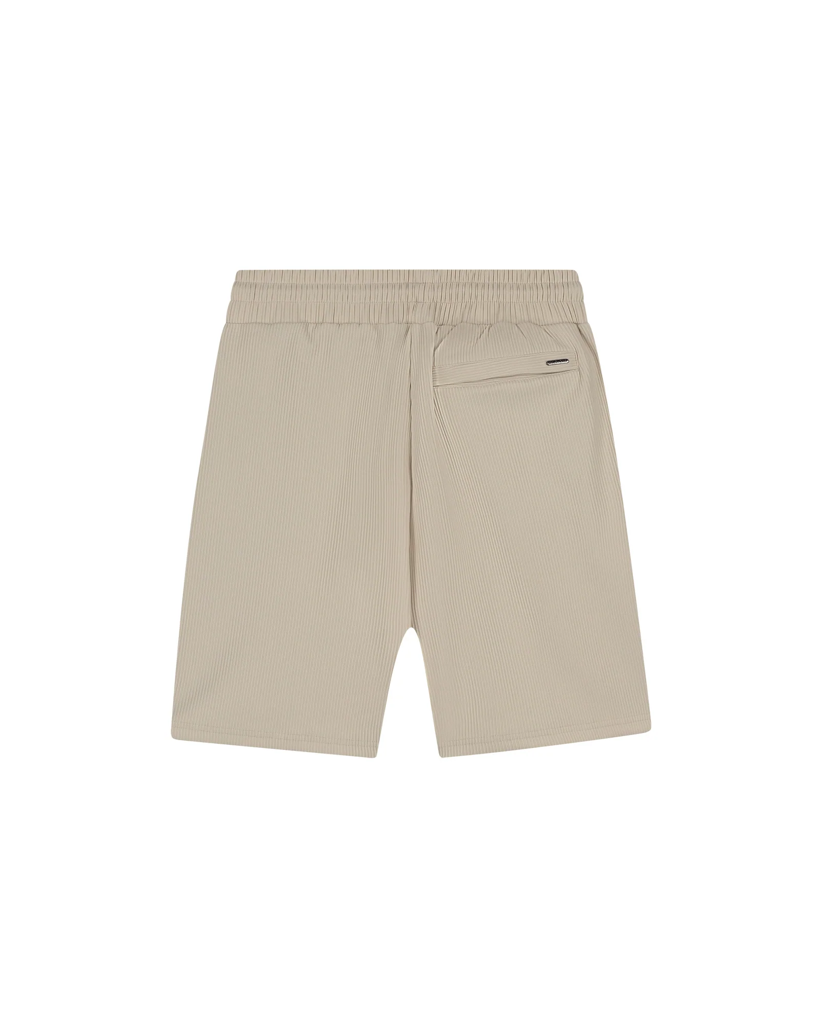 Malelions Ribbed Korte Broek Heren Beige