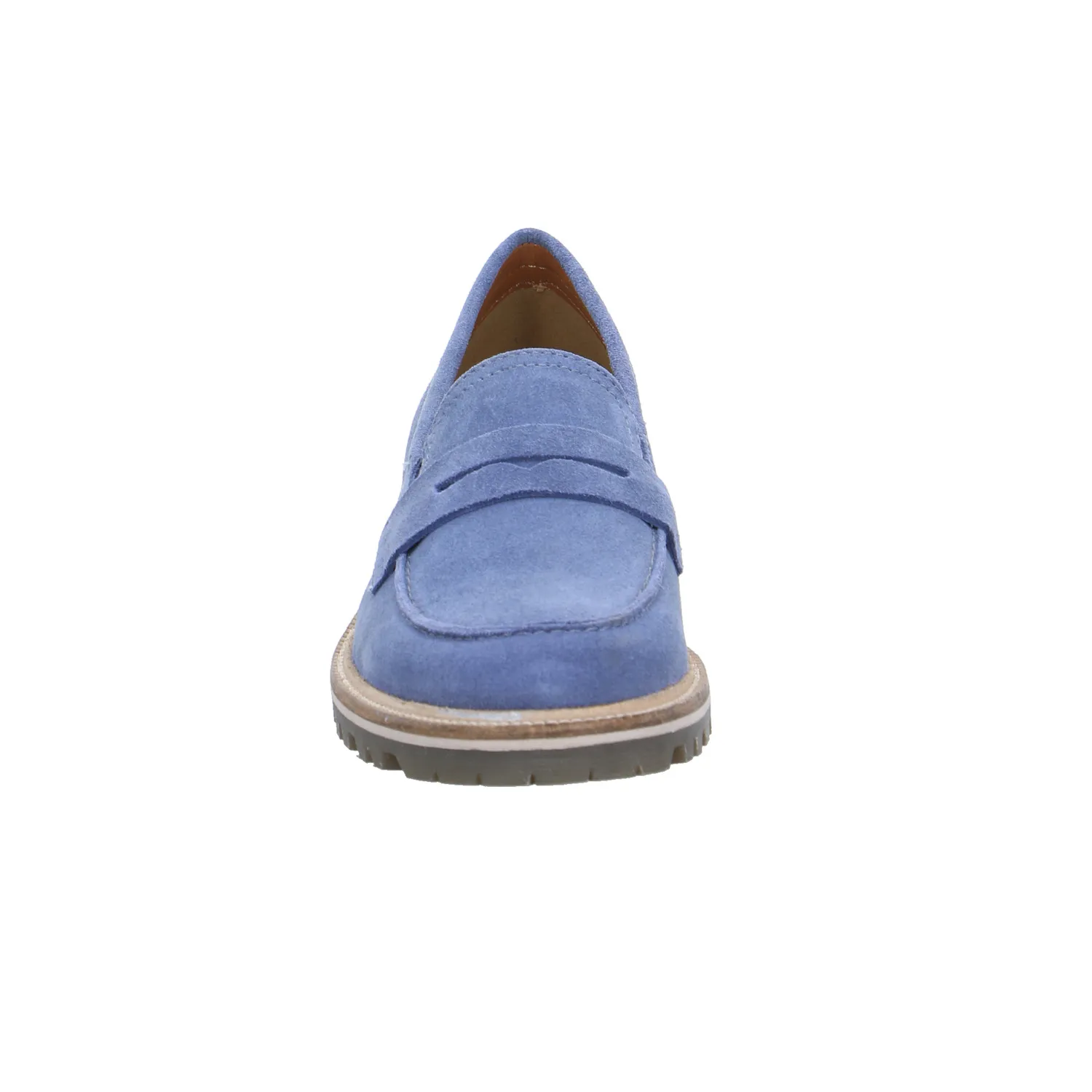 BAGATT Slipper Jeansblau Leder  mit Lederfutter