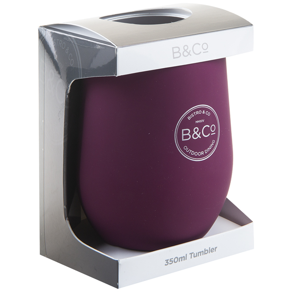 Trinkbecher Rubberised 350ML Berry