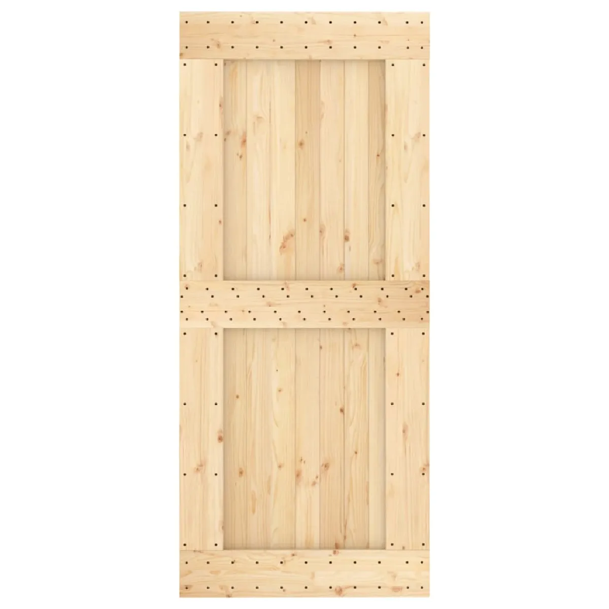 vidaXL Porte coulissante pin massif 90x210 cm avec kit