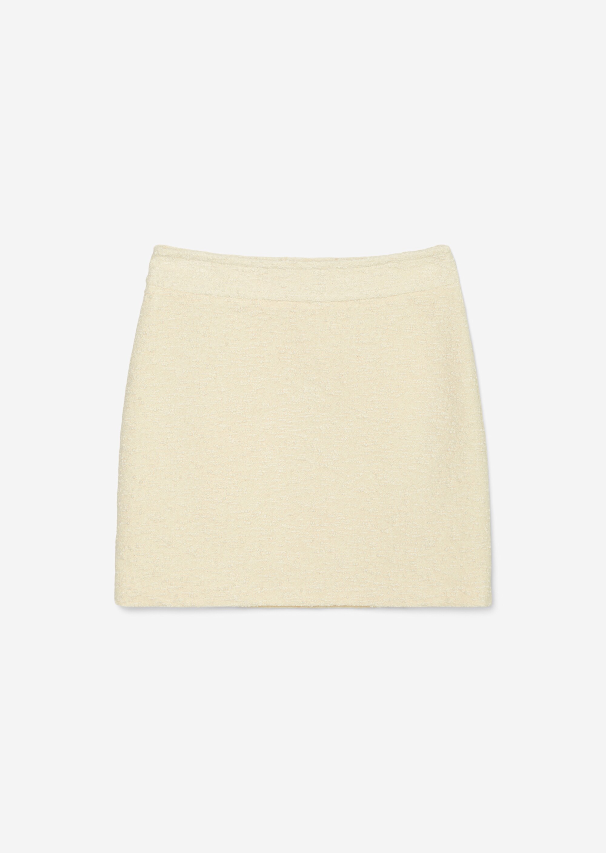 Bouclé-Minirock fittedaus italienischem Bouclé