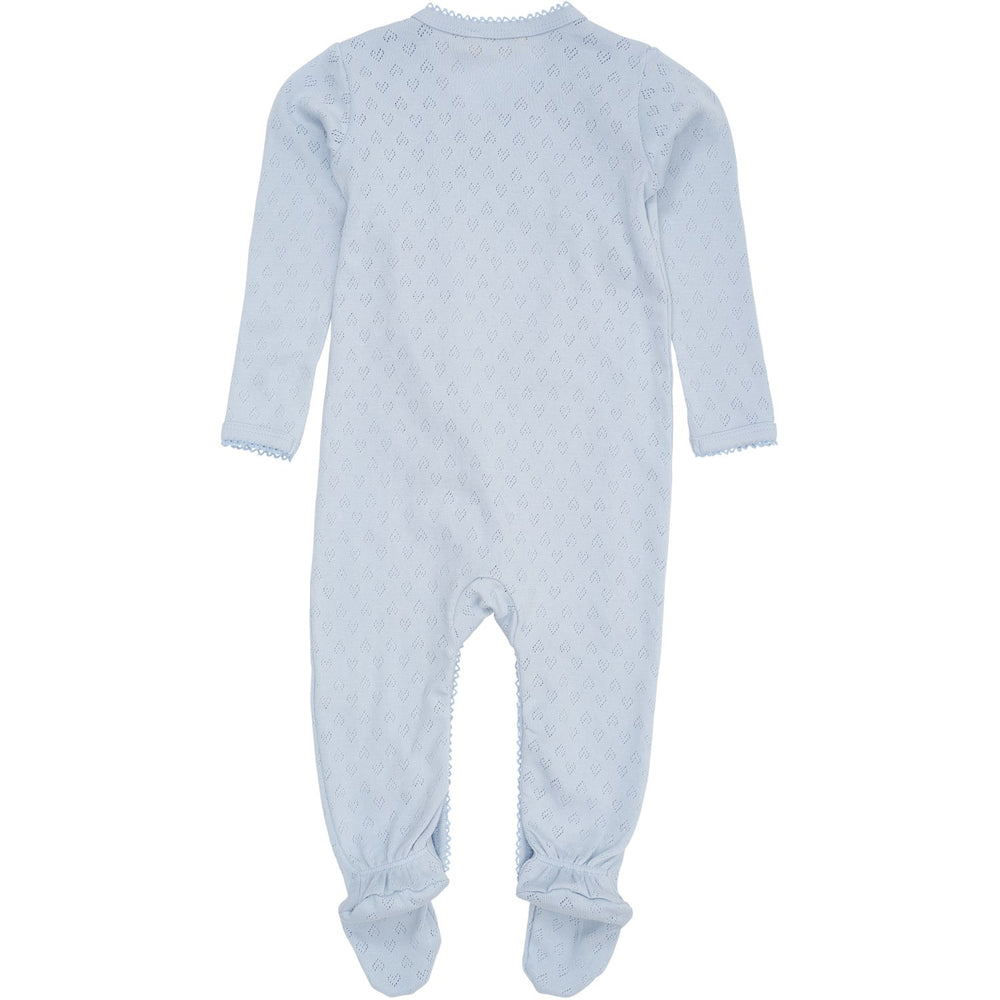 Køb COPENHAGEN COLORS Dusty Blue Pointelle Cross-Over Heldragt