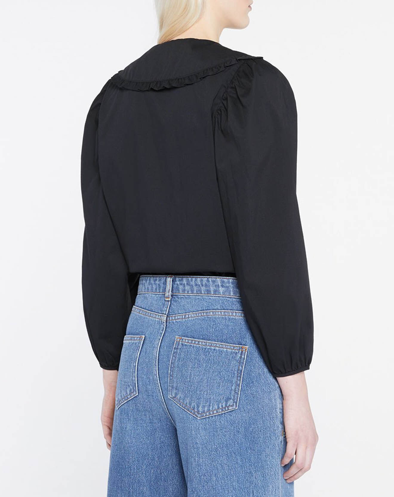 Galeries Lafayette Chemise en popeline de Coton bio Caline noire