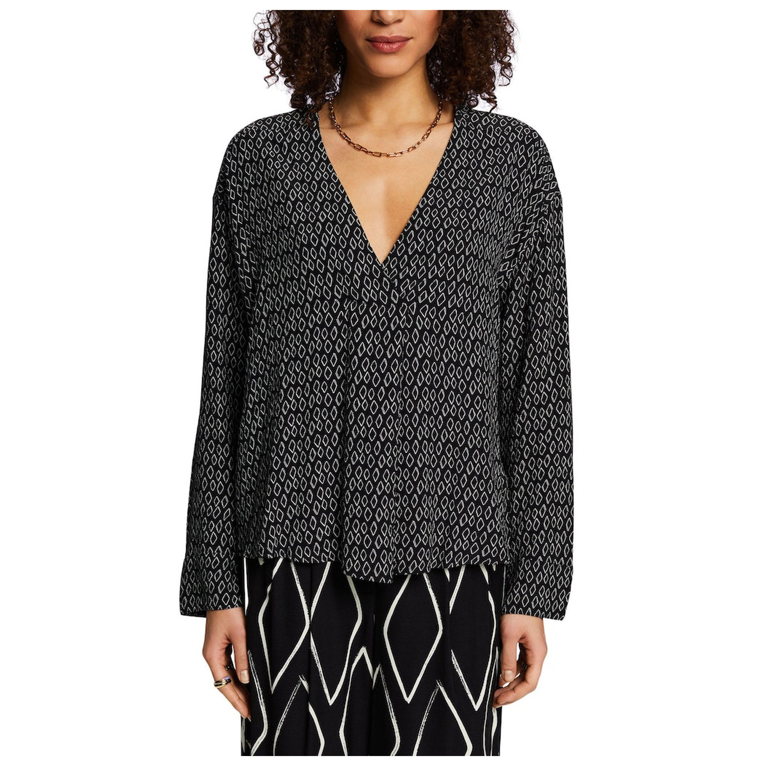 ESPRIT SKI/V Neck Blou