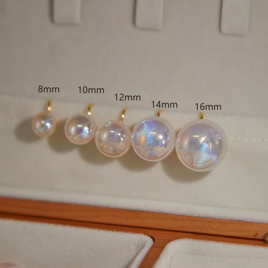 Milkieway - Faux Pearl Stud Oorbel / Clip-On Oorbel