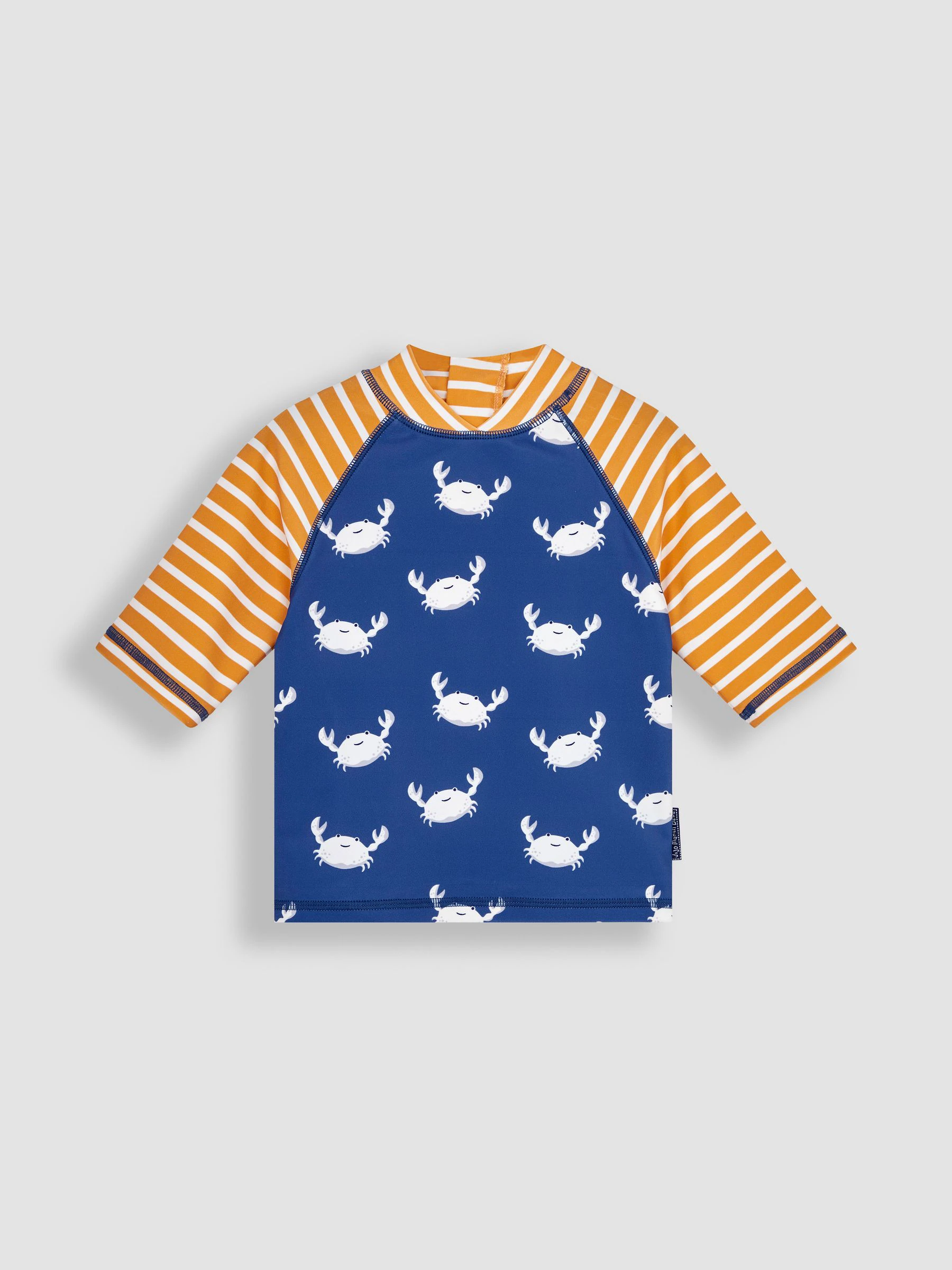 Blauw met kreeft - JoJo Maman Bébé - 50-delig 2-delig UPF zonbeschermend pak