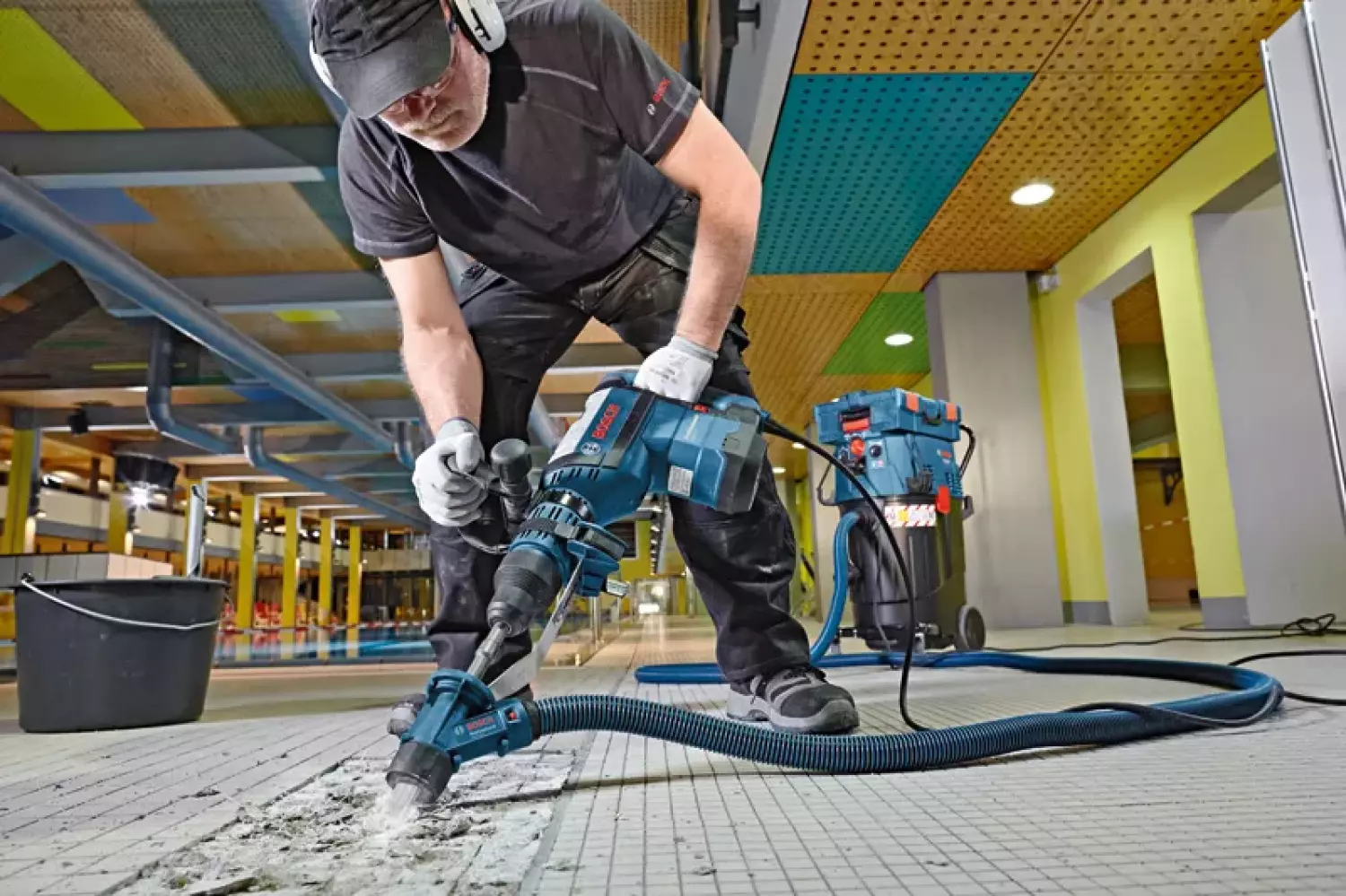 Bosch GDE max stofafzuiging voor SDS-max hamers
