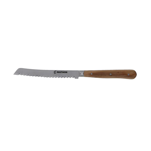 Couteau à tomate bois d'olivier lame inox 11 cm Mathon