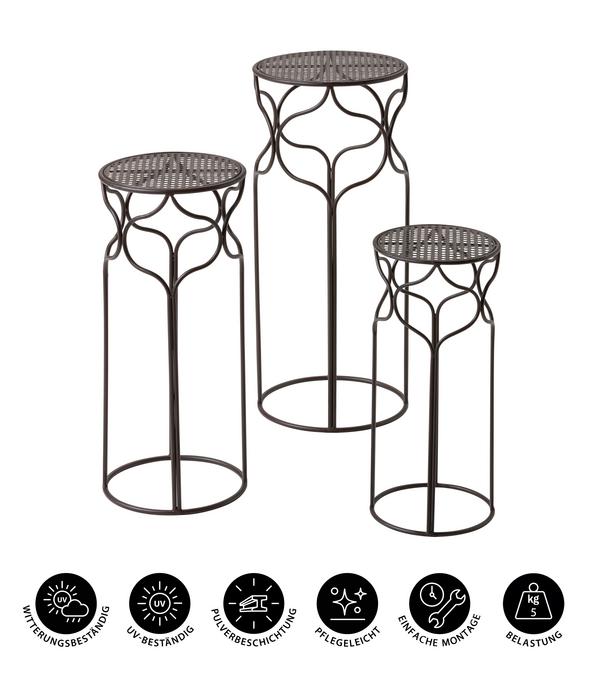 Dehner Blumenhocker-Set Giulia, schmal,