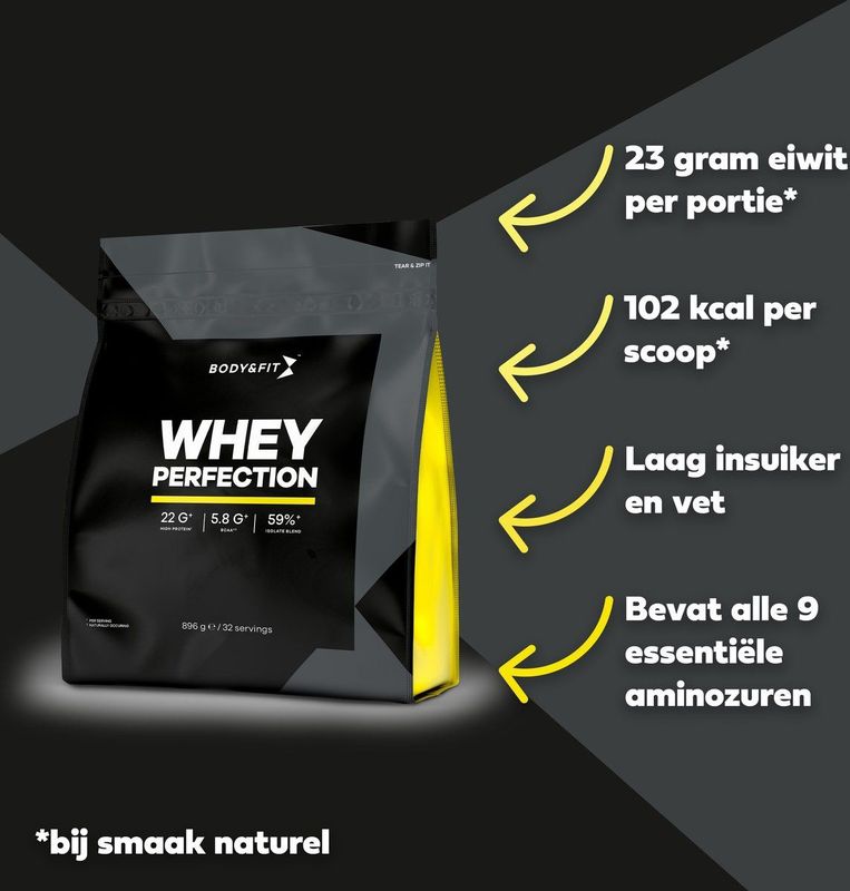 Body & Fit - Whey Perfection - Eiwitshake - Vanille - 2268 gram