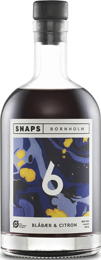 Snaps bornholm No. 6 Snaps Bornholm blåbær/Citron 40% No color