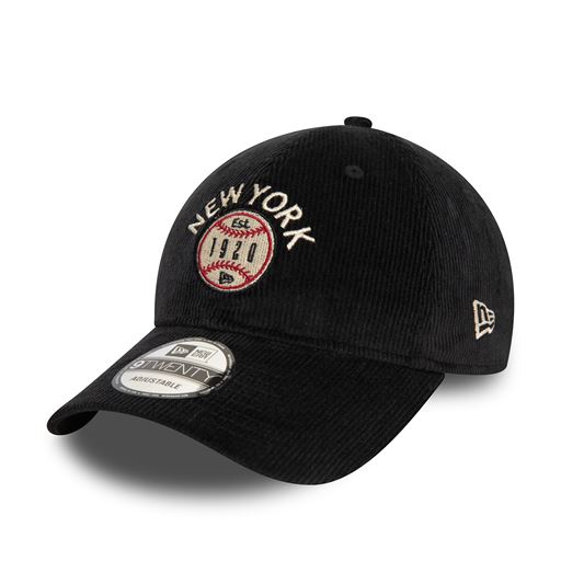 New Era NE Cord 9Twenty Dad Cap, Black, One size