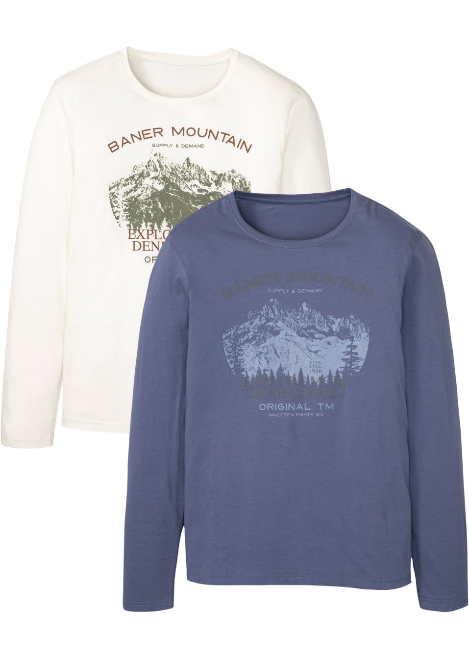 Lot de 2 T-shirts manches longues