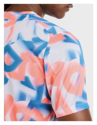 Maillot manches courtes New Balance London Edition Printed Athletics Blanc/Rouge/Bleu Homme