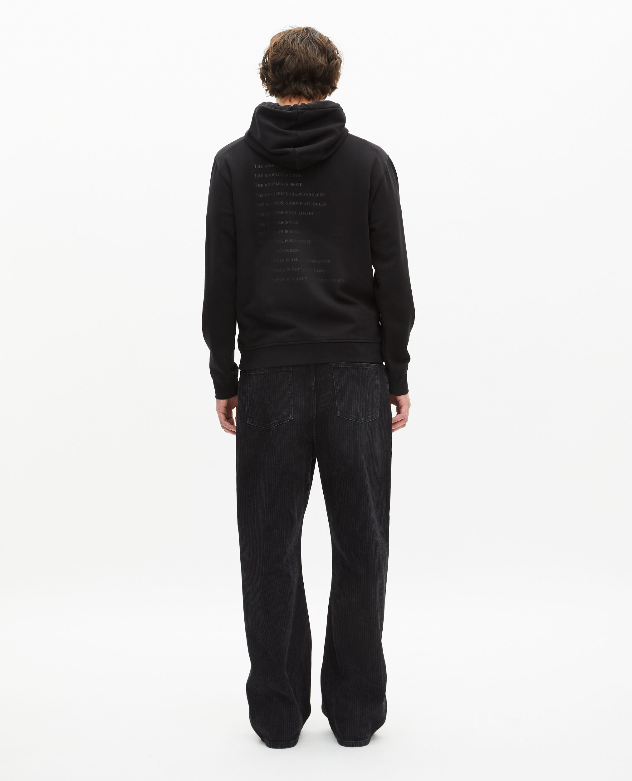 Sweatshirt à capuche What is noir