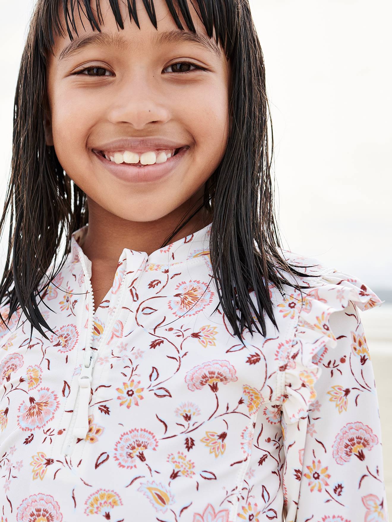 Conjunto de banho anti-UV para meninas