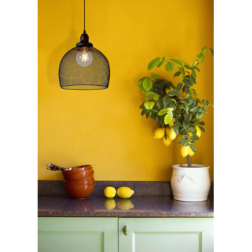 Lucide hanglamp Mesh zwart Ø28 cm