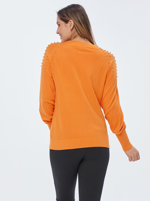 Feinstrickpullover mit Puffärmeln