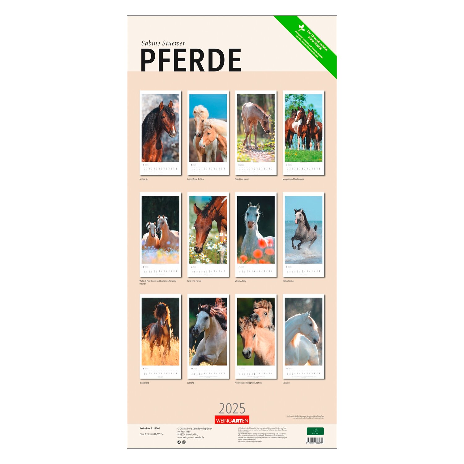 Kalender Pferde 2025