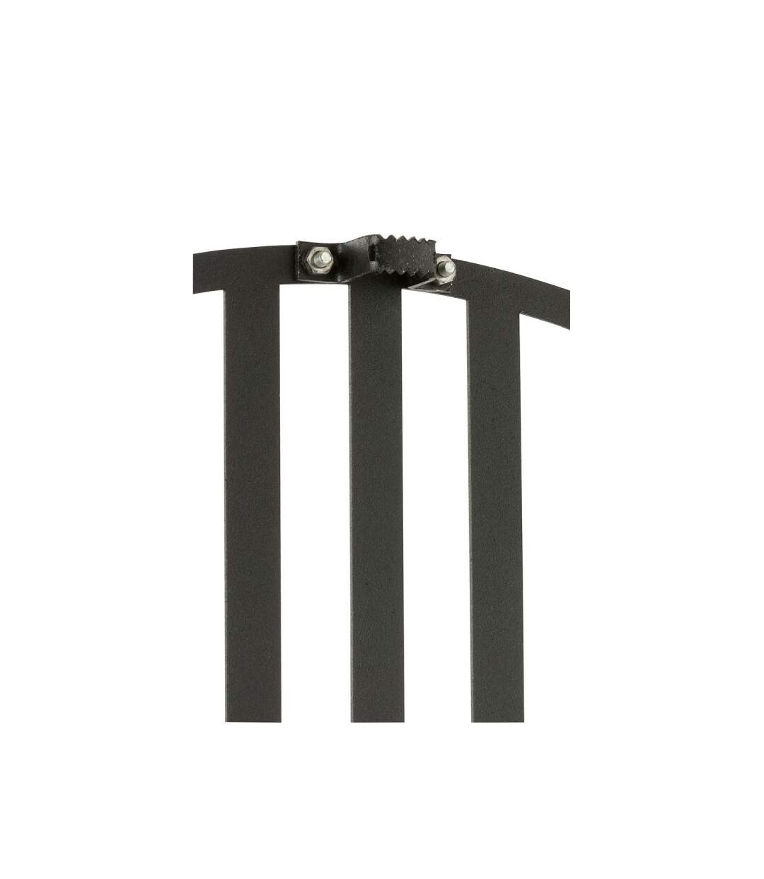 Paris Prix - Horloge Murale En Métal lignes 49cm Noir