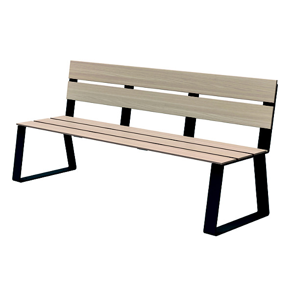 Banc à fixer ballade extrême, compact hpl. Anthracite mat 7016