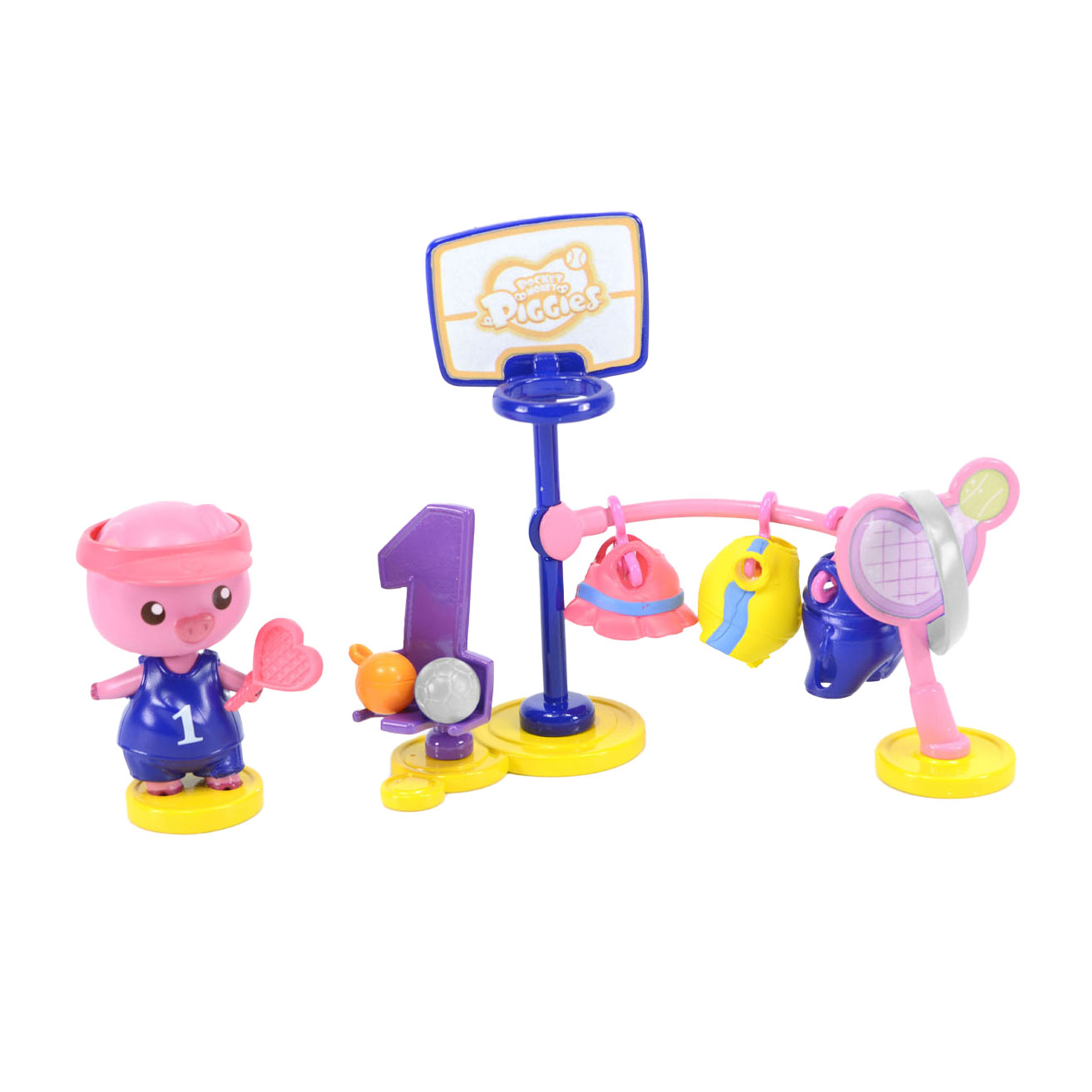 Pockey Money Piggies Speelfiguur met Spaarpot-Sports Pack