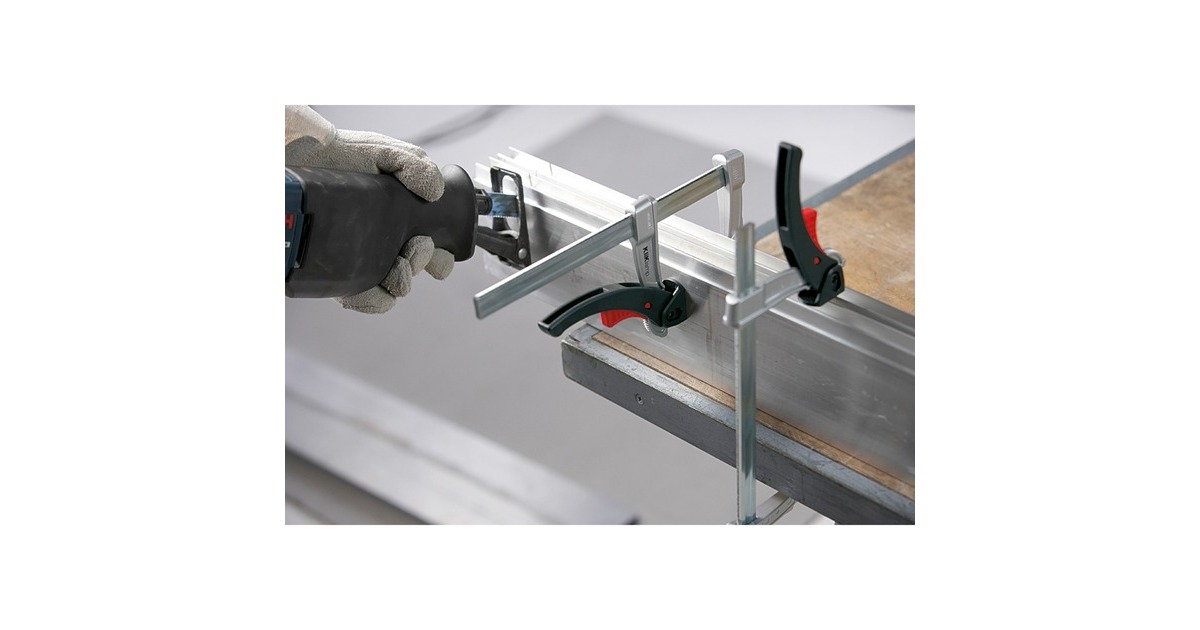 BESSEYSnelspanklem KliKlamp KLI20 lijmklem  (Zilver/zwart)