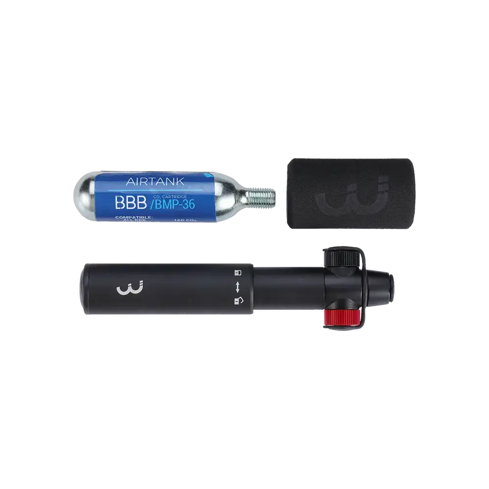 BBB Cycling CO2 Blaster Mini Combi BMP-33S Minipomp Zwart