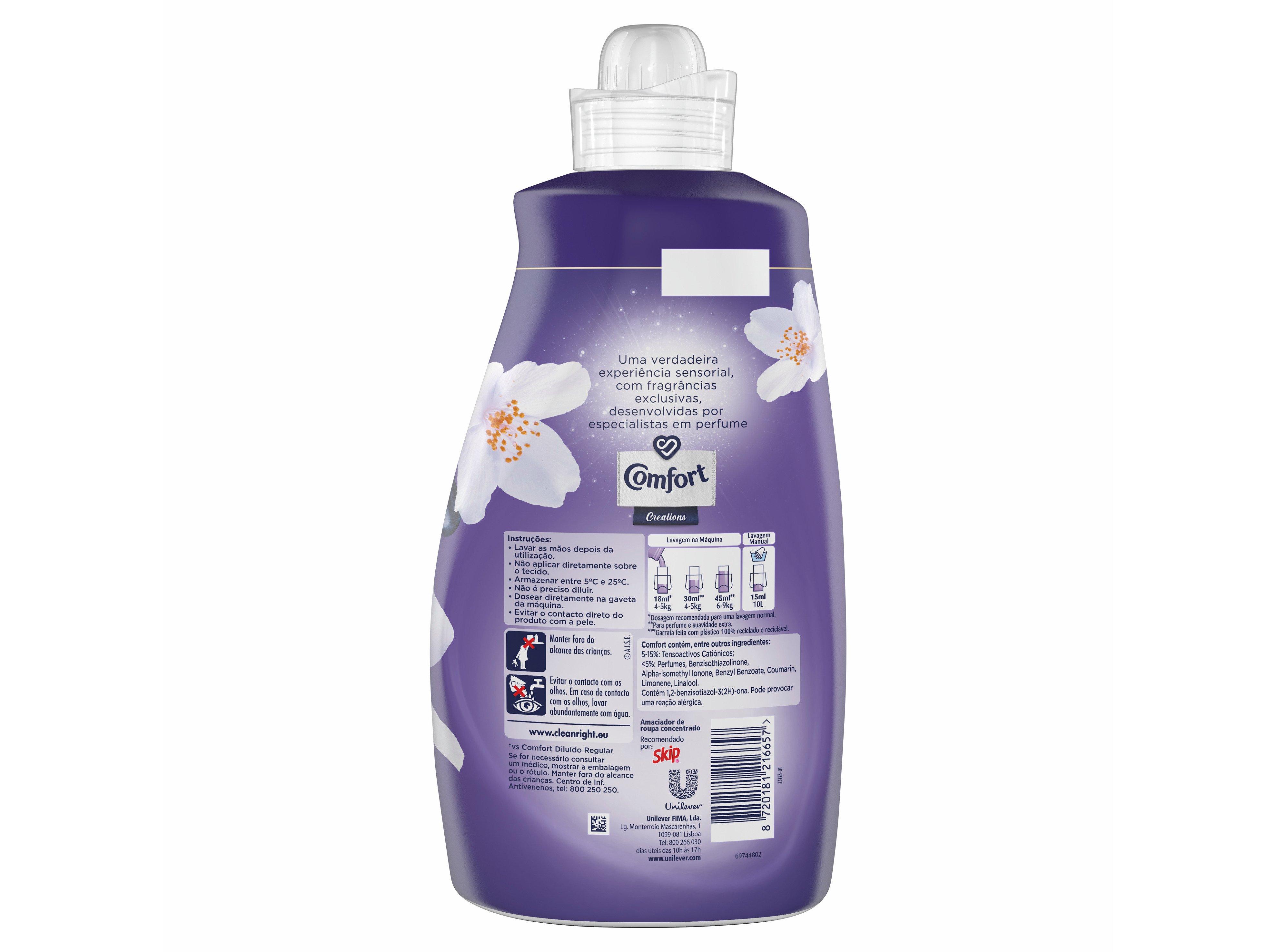 AMACIADOR CONCENTRADO COMFORT CREATIONS JASMIM E MIRTILO 105 DOSES
