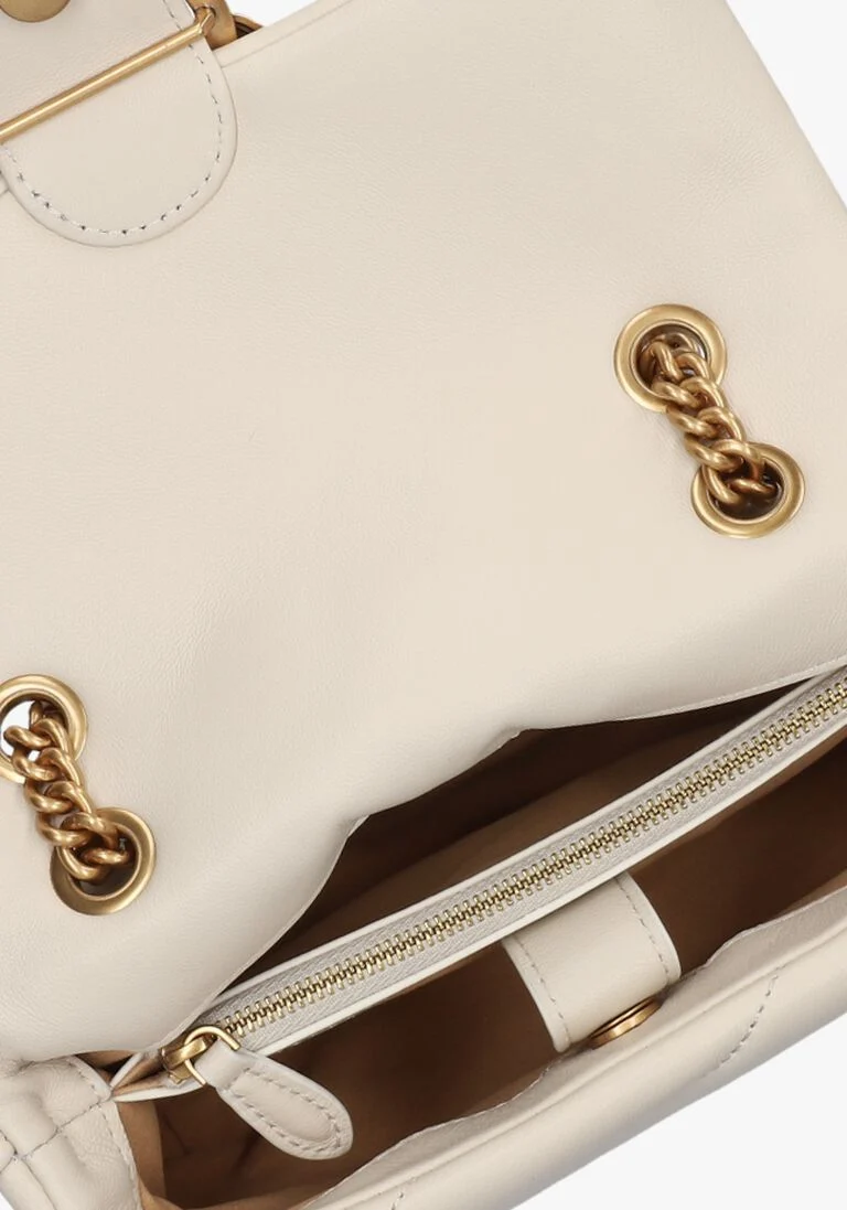 PINKO witte pinko schoudertas love puff mini